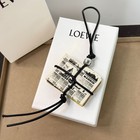 Genuine Leather Newspaper Bag Charm Mini Paper Print Keychain Purse Pendant Gift