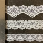Vintage Scalloped Stretch Lace Sewing Trim Lot 8 Yards Ivory Lavender White