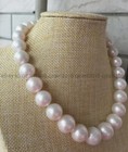 Huge 12-14mm Round Genuine Natural South Sea White Pearl Necklace 14-36 Inches