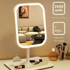 Rechargeable Led Makeup Mirror     Touch Control Vanity Mirror With Dimmable Light