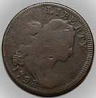 1798 Draped Bust Large Cent - 1st Hair Style  s-155   Us 1c Copper Coin