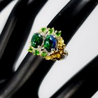 Gift Jewelry One Of A Kind  Natural Black Opal Silver Ring 925 Sterling   Rvs349