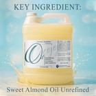 Dr Joe Lab Sweet Almond Oil 1 Gallon 100 Pure Natural Cold Pressed Unrefined