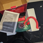 Coca-cola Bottle Style Phone Telephone  Green red white - Vintage Nos Open Box