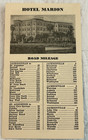 1930s Hotel Marion St  Augustine Florida Advertising   Major City Mileage Card