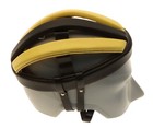 Vintage Cinelli Hairnet Danish-style Helmet Black yellow Leather Size 5 New Nos