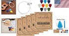 Versatile 5 Set Nylon Ukulele String Kit With Color-coded Installation   Picks