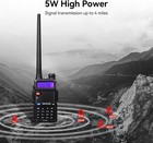 Retevis Rt-5r 2 Way Radio Long Range  Walkie Talkies With Shoulder Mic  Black 