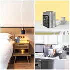 Bookends 1 Pair  Black Metal Book Ends  Bookends For Shelves  Unique Decorative