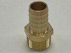Brass Hose Fitting Adapter 3 4  Npt Male To 3 4  Barb Corrosion Resistant