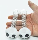 4  Skull Smoking Glass Hand Pipe Tobacco Pipe Spoon Bong Herb Bowl White 