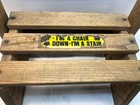 Vintage Nu-line Industries Wood Child s Folding Step Stool  Chair