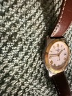 Tissot Pr 50 Swiss Made Quartz Date Two-tone White Dial Brown Leather 50m