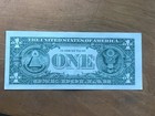 2021  1 Dollar Bill Us Currency - Miscut Off Center Misaligned Cut Error Note