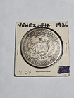 1936 Venezuela 5 Bolivars - Large Silver Coin