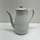 Vintage Grantcrest Fine China Japan Tall White   Gold Teapot W  Lid Nice
