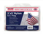 American Flag 3 x5  Nylon - Certified Made In Usa - Sewn Stripes   Embroidered