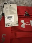 Under Armour Contain Backpack Gym School Laptop Bag Front   Top Grab Handles Red