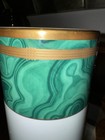 Vintage Christian Dior Rosenthal Malachite Vase     Fine Porcelain  Japan