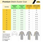Premium Unisex Western Long Duster Oilskin Jacket Waterproof Coat Free Shipping