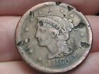 1851 Braided Hair Large Cent- Fine vf Details