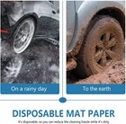 White Automotive Paper Floor Mats  200 Disposable Floor Mat Protectors 16x20inch