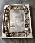  Baby Picture Frame By Malden  Holds  4x6 Picture 3d   Metal New In Box