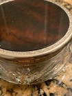 Vintage 1989 Safari Powder Vanity Crystal Glass Jar 3 5 Oz Tortoise Ralph Lauren