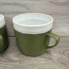 Therm-o-ware Olympian 8oz Coffee Cups Set Of 3 Avocado Green  Camping Outdoors