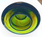 Brookfield Green With Red Swirls Glass Insulator 
