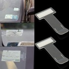 2x Car Vehicle Parking Ticket Permit Card Clip Holder Receipt Sticker Windscreen