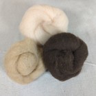 Felting Wool Roving Mixed Lot Neutral Skin Tones Approx 2 3oz Needle Wet Felting