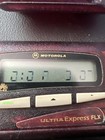 Motorola Pager Beeper Translucent Alphanumeric Purple burgundy Vtg Partial     s