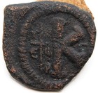 Roman Byzantine   Justinian I   Ae Half Follis   Antioch   527-565 Ad   Cross
