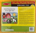 Melissa   Doug 2013 Wooden Chunky Puzzle Scene Barnyard  New Sealed Free Ship