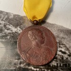 King Rama V  Thailand Trip To Europe Medal  1897  In Brass    C591