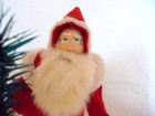 Antique German Inspired Replica Santa Claus Hand Crafted Figure With A Red  Coat