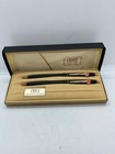 Cross Classic Century Pen pencil Set Black Finish Gold Trim Personalized Case
