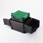 Metal Black Deck Box Dice Box For Deck Protector Storage Trading Cards Tcg Ul   