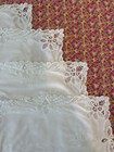 Vintage Ann   s White Cotton Battenburg Lace Placemat Set Of 4 18x12 In