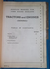 John Deere Tractors   Engines Technical Service Shop Repair Manual 1949 Original
