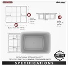 Rev-a-shelf Rv-sc Series 35 Qt Pullout Waste Container Soft-close