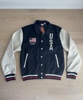 Olympics Team Usa Varsity Jacket Men   s Size Medium Patriotic
