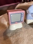 Vintage Little Tikes Dollhouse Blue Living Room Furniture Sofa Chair Tv Table