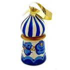 Church Domes Wooden Russian Handmade Christmas Ornaments Hand Painted Gzel