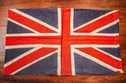 Charming Small Vibrant Antique England British Union Jack Flag