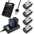 Lp-e6 Battery   Dual Charger For Canon Eos 80d  6d  7d  70d  60d  5d Mark Ii Iii