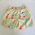 Trunks Surf swim Co Shorts Boys Large Yellow Orange Pineapple Beach Vacation