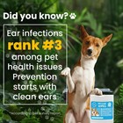 Pet Ear Wipes For Dogs Cats -dog Ear Cleaner Wipes  Finger Wipes Rosemary -100ct
