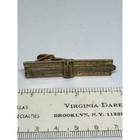 Vernon Vintage Slide Rule Tie Clip Mens Gold Silver Tone Engineer Math Accessory